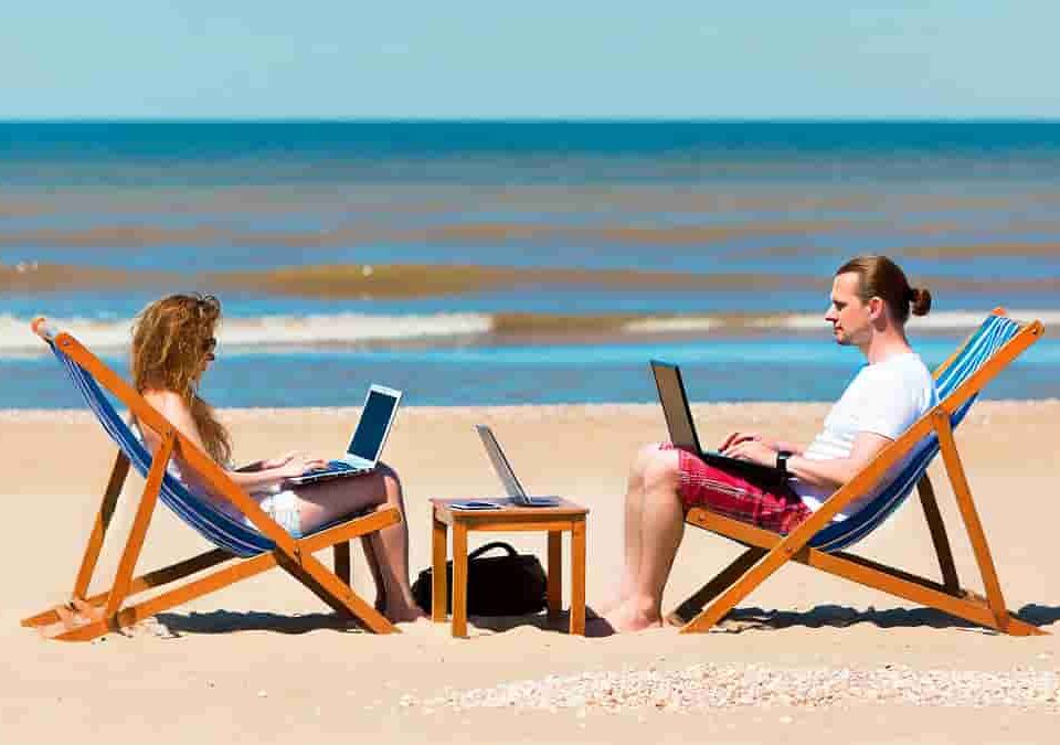 Beachbound Brits Remote Work Policies Fuel Summer Escape
