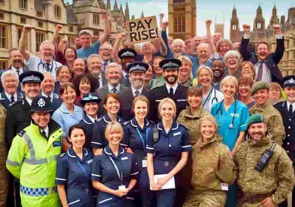 Public Sector Pay Rise for Millions NHS Staff, Police, Armed Forces, Teachers